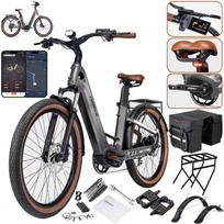 Elektrinis dviratis MIHOGO Air, 200 AG, 48V, 19,2 Ah, 40 km/h, Shimano, anglies pluošto rėmas