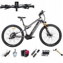 Elektrinis dviratis 29" 2.4 HedaTX TX19, 19.2Ah, 1000W, 45 km/val., pilkas