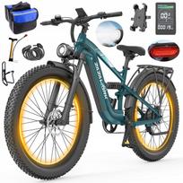 Elektrinis dviratis ZAZAWORK CF500, 20Ah, 1000W, 45 km/h, iki 120 km, 27,5", bekelės