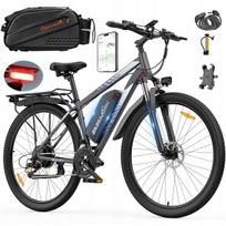 Elektrinis bekelės dviratis suaugusiems, 1000W, 20Ah, 50 km/h, 29", su krepšiu