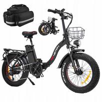 Sulankstomas elektrinis dviratis DRVETION CT20, 20", 1000W, 45 km/h, 15Ah su krepšiu ir hidrauliniais stabdžiais