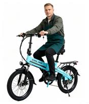 Sulankstomas elektrinis dviratis ORLMS S9F, 750W, 20" ratai, mėlynas