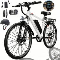 Elektrinis dviratis HEADEER BK1350 500W 48V 13,5Ah, 26", iki 80 km, 35 km/val., su šalmu