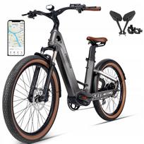 Elektrinis dviratis Mihogo Air Carbon 26", 900W, 48V 19,2Ah, 40 km/val., APP+GPS, 2025