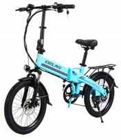 Elektrinis sulankstomas dviratis ORLMS S9F, 750W, 20" ratai, mėlynas, iki 35 km/val.