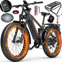 Elektrinis dviratis LANKELEISI Silvertip8, 1000W, 52V 20Ah, iki 52 km/h