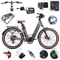 Elektrinis dviratis Mihogo Air Max, 900W, 40 km/val., 19,2 Ah 48V, 200 km rida, APP+GPS, 26