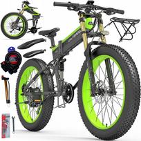 Elektrinis dviratis LANKELEISI XT750PLUS, 1000W, 45 km/h, 120 km, 26", 48V, sulankstomas