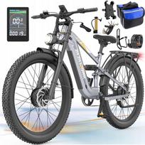 Elektrinis bekelės dviratis ZAZAWORK, 2000W, 48V20Ah, 50 km/val., 120 AG, LG, 27.5
