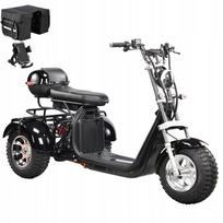 Elektrinė triračė EHoodax EB-05WQ, 2000W, 60V 20Ah, 45 km/val., 18x9.5