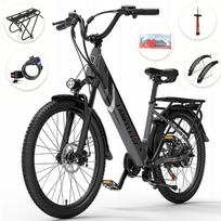Elektrinis dviratis LANKELEISI ES500PRO, 750W, 35 km/h, iki 130 km, žemas rėmas