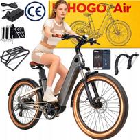 Elektrinis dviratis Mihogo Air Carbon, 26", 900W, 48V 19.2Ah, iki 40 km/val., su APP ir GPS, 2026