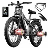 Elektrinis dviratis Shengmilo S600, 2000W, 17,5Ah, 45 km/h, 26", bekelės
