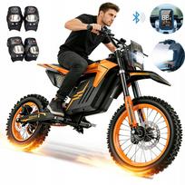 Elektrinis motociklas HillMiles MilePop1 3000W, 25Ah, 48V, 60 km/h, Bluetooth