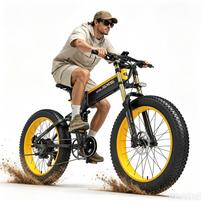 Elektrinis dviratis LANKELEISI suaugusiems, 17.5 Ah, 1000W, 45 km/h, 120 km, 26”