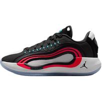 Jordan Luka 4 Abrasion Resistant Low top Children's Basketball Shoes Black Red HJ5225-001 38.5 black