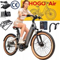 Elektrinis dviratis iš anglies pluošto MIHOGO Air 1000W, 19,2 Ah, 40 km/h, 200 km, 26