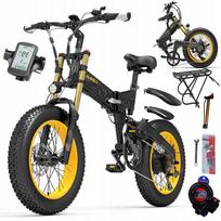 Elektrinis visureigis dviratis LANKELEISI X3000PLUS, 1000W, 48V, 45 km/h, 120 km