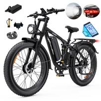 Elektrinis dviratis 2000W 48V23AH, 53 km/h, 120 km rida, 26" hidrauliniai stabdžiai, Shimano PL
