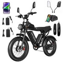 Elektrinis motoroleris RAYZEPH C20 Max, 3000W, 52V 40Ah, alyviniai stabdžiai, iki 60 km/h, nuvažiuoja iki 180 km