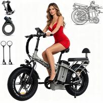 Elektrinis riedis Rattan LM Ultra, sulankstomas, 1800W, 48V, 40,5Ah, iki 50 km/val., 190 km