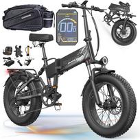 Elektrinis dviratis ZAZAWORK CF1000, 20 Ah, 1500 W, 45 km/h, 120 km, 20", sulankstomas