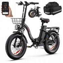 Elektrinis sulankstomas dviratis 1000W, Samsung 20Ah, 45 km/val., sukimo momento jutiklis, APP, NFC
