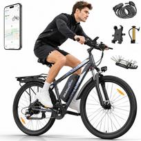 Elektrinis motoroleris 1000W 48V 20Ah, Shimano 21, alyvos stabdžiai, 50 km/h, 2026