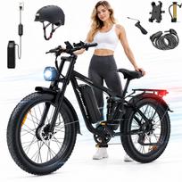 Elektrinis dviratis ZAZAWORK, 2000W, 48V, 23Ah, 53 km/h, 26", Shimano 7 pavarų