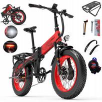 Elektrinis dviratis LANKELEISI, 20" storos padangos, 2000W, 20Ah, iki 130 km, 45 km/h