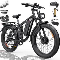 Elektrinis bekelės motociklas, 2000W, 48V, 23Ah, 53 km/h, 120 AG, su šalmu