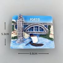 Portugalijos Kelionės Suvenyrai Porto Šaldytuvo Magnetukai Dom Luís I Tiltas Lisabona Alfama Óbidos Sintra Šaldytuvo Lipdukai Vestuvinės Dovanos blue