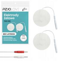 Apvalios 4 cm gelinės TENS/EMS elektrodų pora