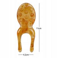Gua Sha masažuoklis veidui ir kūnui, 11x4,2 cm, ergonomiškas