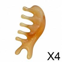 Veido masažuoklių rinkinys Gua Sha, 4 vnt. – veido ir nosies modeliavimo įrankiai