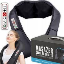 Kaklo ir nugaros masažuoklis su šildymu, Shiatsu, 6 mygtukai, PREMIUM