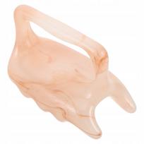 Rožinis gua sha masažo akmuo kūno taškų stimuliacijai