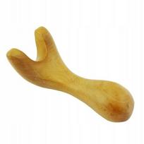 Masažo gua sha įrankis iš medžio TRIPOD