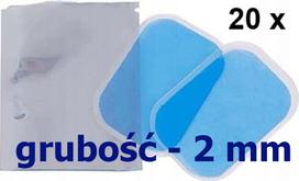 Gelio pagalvėlės EMS elektrostimuliatoriams, 2 mm, 20 vnt.