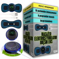 Raumenų elektrostimuliatorius EMS RWA, 8 režimai, 19 lygių, pilvui ir kaklui