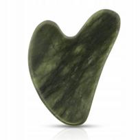 Širdelės formos jade gua sha akmuo