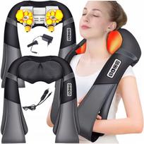 Kaklo masažuoklis Shiatsu, 2 viename masažo apykaklė su vibracija