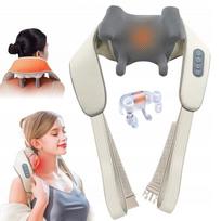 Kaklo ir pečių 6D šildomas Shiatsu masažuoklis