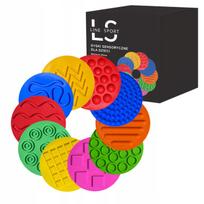 Jutiminiai diskai vaikams Line Sport, spalvoti, 10 cm, 10 vnt. rinkinys