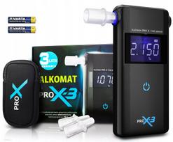 Elektrocheminis alkotesteris PRO X juodas, tikslus, su antsnukiais