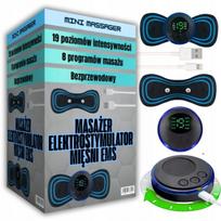 Kaklo ir pilvo raumenų elektrostimuliatorius MASSAGER EMS, 8 režimai, 19 lygių, modelis RWA