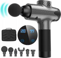 Kūno masažuoklis MASSAGE GUN PRO, stiprus, pilnas rinkinys