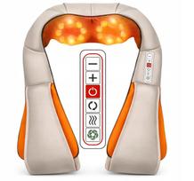 3D shiatsu nugaros ir kaklo masažuoklis, 2 krovikliai