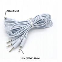 3,5 mm jungties laidas 2 mm TENS gelio elektrodams