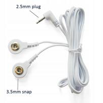Elektrostimuliatoriaus laidas su 2.5 mm ir 3.5 mm jungtimis